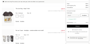 20% (extra) korting op babykleding bij C&A