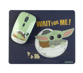 Pack Ratón Disney + Alfombrilla Star Wars The Mandalorian Grogu por 15,45€