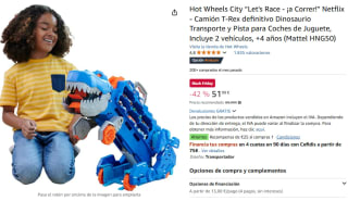 Hot Wheels Camión T-Rex Definitivo + 25€ recompensa por 51,99€