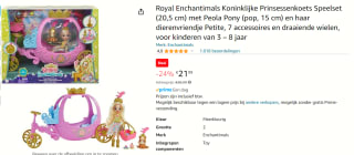 Royal Enchantimals Koninklijke Prinsessenkoets Speelset voor €21,99 bij Amazon