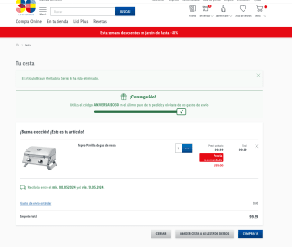 Parrilla Tepro de gas acero inoxidable 47x35cm con 2 quemadores por solo 99€ en Lidl