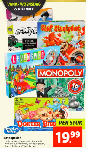 Diverse spellen voor €19,99 bij de Lidl