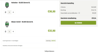 20% korting op Blade biervaten bundels bij Beerwulf