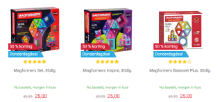 Magformers Sets 30dlg voor €25 bij Lobbes
