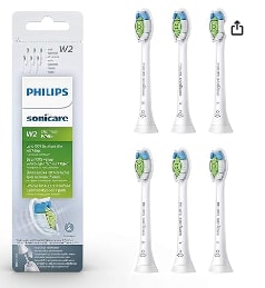 Lot de 6 têtes de brosses à dents électriques Philips Sonicare W2 Optimal à 16,66€