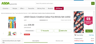 1500 pcs LEGO Classic - £30