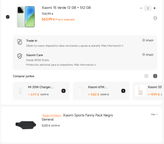 Xiaomi 15 de 12GB/512GB + Xiaomi Sports Fanny por 563,99€ y el ULTRA por 863,99€