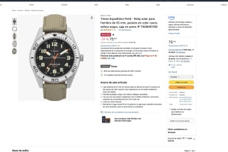 Reloj SOLAR TIMES desde 1854 movimiento japones por 75,24€