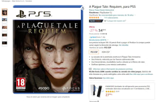 Videojuego A Plague Tale: Requiem, para PS5 por 34,98€