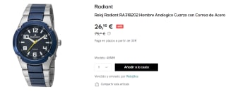 Reloj Radiant RA318202 para Hombre Analogico de Cuarzo con Correa de Acero por 26.95€