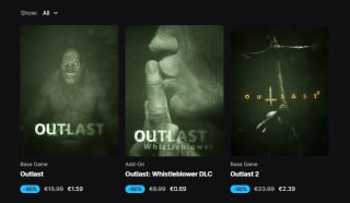 90% korting op Outlast 1 & 2 en de DLC Wisleblower via Epic games