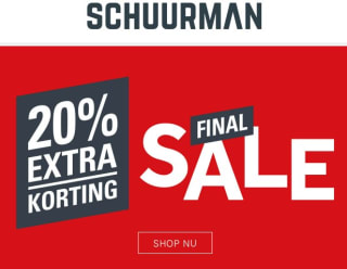 20% extra korting in de sale van Schuurman Schoenen