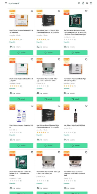 -30% en la Segunda Unidad de Martiderm.