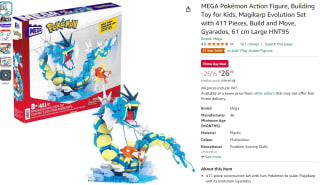 Mega Construx Pokémon Magikarp Evolution bouwset voor €26,99 met Amazon Prime