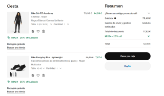 25% EXTRA descuento al comprar 2 productos en Nike