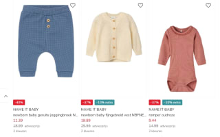 10% extra korting op babykleding tot 40% korting in de sale bij Kleertjes.com