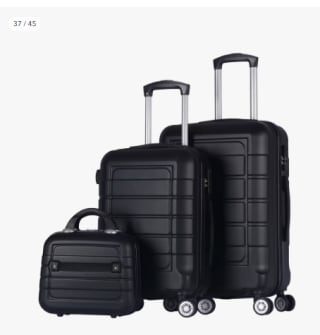 Juego de 3 Maletas Trolley de Cabina ABS Semirigidas por 34.99€