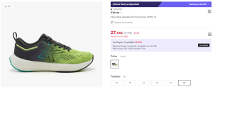 Zapatillas de Running para Hombre Kelme Beat por 27.05€ (Cuenta Nueva 17.05€)