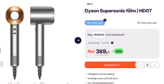 Dyson Supersonic HD07 haardroger incl. 5 opzetstukken koper/nikkel voor €369 bij Ibood