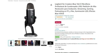 Micrófono Condensador USB Profesional marca Blue Microphones Yeti X por 99,99€