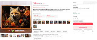 Recopilación Kit completo punto de cruz animales por 10,05€