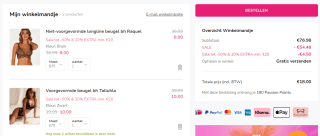 20% extra korting op de sale van Hunkemöller