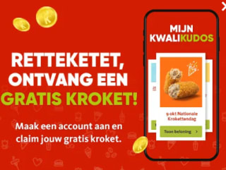 Een gratis kroket bij Kwalitaria