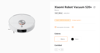 Xiaomi Robot Vacuum S20+ por 168,29€