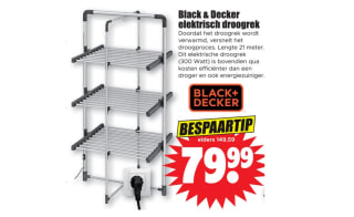 Black & Decker Elektrisch droogrek