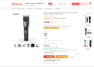 Cortadora ENCHEN de pelo eléctrica Sharp3 por 16,95€