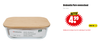 Brabantia Pure ovenschaal voor €4,99 bij Dirk