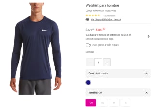 Wetshirt para Hombre por $303 | Descuento Liverpool