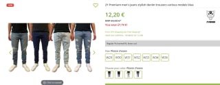 2Y Premium herenjeans voor €12,20 bij Outlet46
