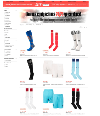 Código 35% en productos seleccionados LALIGA