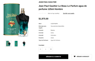 Jean Paul Gaultier Le Beau 125ml por $1,975 | Magna Perfumes