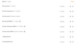 Tickets voor €25 voor Pairi Daiza België