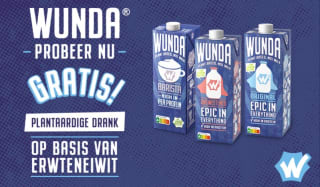 Probeer WUNDA® plantaardige drank nu gratis (cashback)