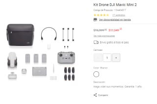 Kit Drone DJI Mavic Mini 2 por $11,049 en Liverpool