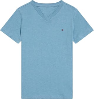 Tommy Hilfiger blauwe v-hals T-shirt voor €10 bij Amazon