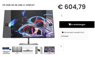 HP Z32k G3 monitor voor €604,79 bij Caps