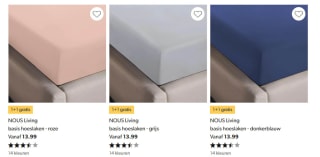 1+1 gratis op beddengoed bij Wehkamp