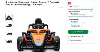 AIYAPLAY Elektrische Kinderauto, McLaren Formule 1, incl. Afstandsbesturing voor €149,99 bij Smythstoys