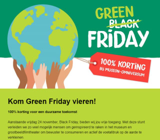 Gratis toegang bij Museon Omniversum op 24 november