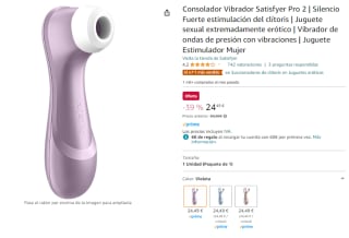 Vibrador Satisfyer Pro 2 por 24,49€ varios colores