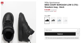 Nike jongens kinderschoenen zwart voor €21,95 bij Zalando