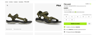 Fila Lendi Sandalias Trekking Hombre por 9,99€