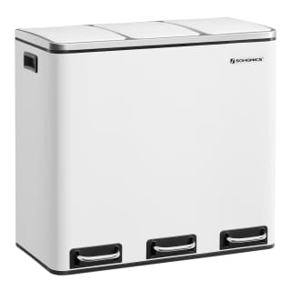 SONGMICS Afvalemmer, afvalscheidingssysteem, met 3 kunststof binnenbakken, voor €88,39 bij Amazon