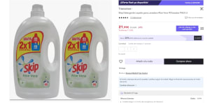 Pack de 2x 90 lavados Detergente Líquido para Lavadora Aloe Vera marca Skip 90 lavados por 16,49€