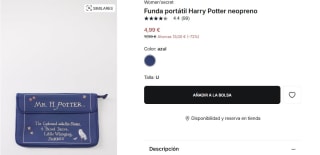 Women'secret Funda portátil Harry Potter neopreno