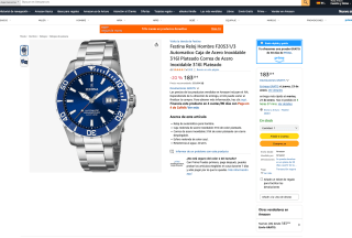 Reloj diver Festina automático con cristal zafiro por solo 183,20€